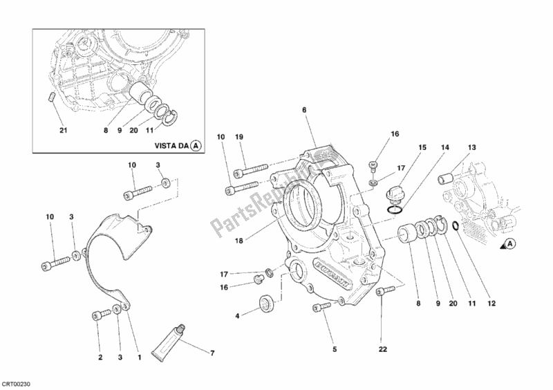 Toutes les pièces pour le Couvercle D'embrayage du Ducati Superbike 999 RS 2005